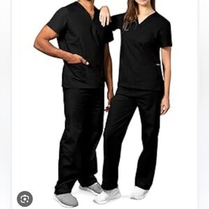 NWT ADAR Universal Unisex Classic Drawstring Scrubs